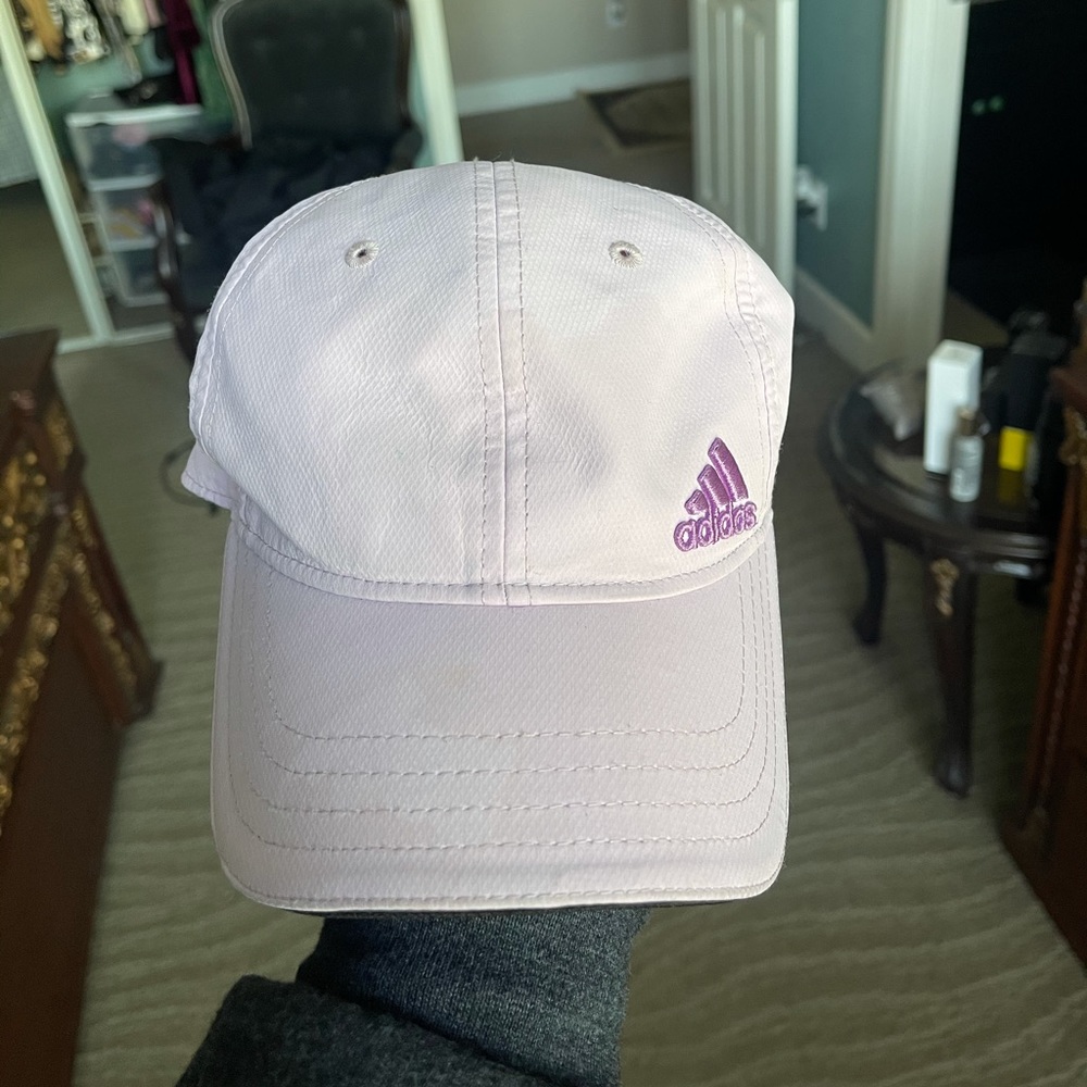 Womens baby pink adidas hat cap